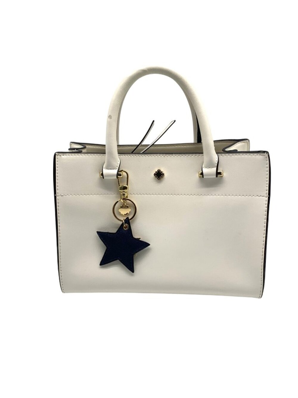 Crown & Ivy White Convertible Crossbody Satchel